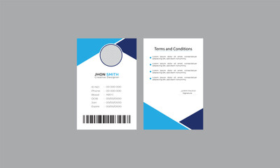 Corporate Id card design template Modern Identity Card Corporate Id card design template 