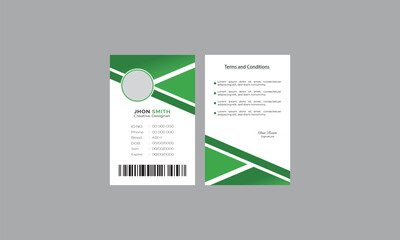 Modern Identity Card Corporate Id card design template 