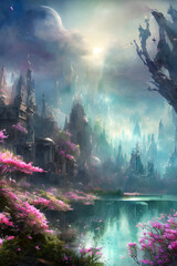 A beautiful illustration created by artificial intelligence by Carguilar, with varied colors and incredible and Delicate details