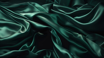 Obraz premium Folded textile texture, chaotic folds, fashion drapery wallpaper. Generative Ai