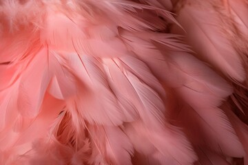 pink flamingo feathers background Generative AI