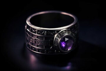 Magic ring with a big gemstone