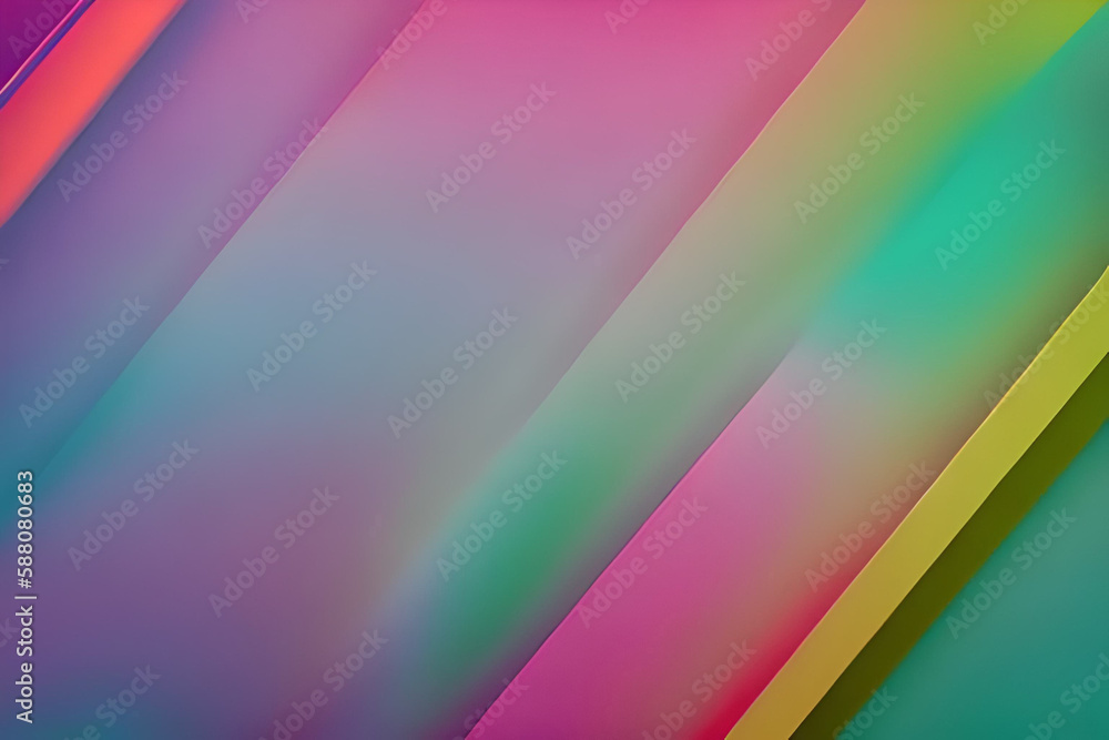 Fototapete Simple minimalist retro color trendy background abstract colorful wallpaper and backdrop. Artistic digital art 3d rendering element design material. Magenta. Generative AI.