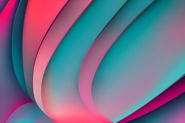 Simple minimalist retro color trendy background abstract colorful wallpaper and backdrop. Artistic digital art 3d rendering element design material. Magenta. Generative AI.