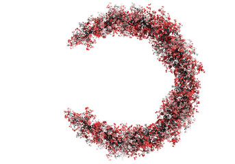 Flower foliage circle overlays, golden ring, backdrop overlays, maternity rings, art portrait,...