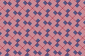 Geometric pattern in the colors of the national flag of U.S. The colors of U.S.