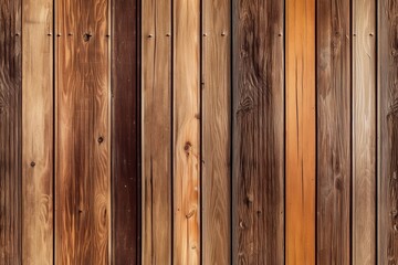 Old brown wooden planks seamless pattern. Weathered timber rustic texture. AI generative image.