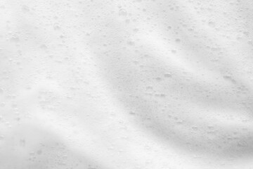 Abstract white soap foam bubbles texture background