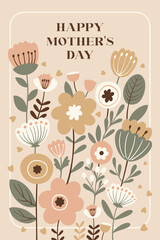 Mothers Day Floral Greeting Card