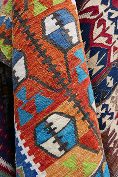 traditional handmade Turkish style rug pattern