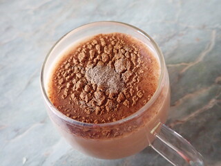 cup of coffee with milk