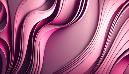 Pink waves abstract background Generative AI - 588088062