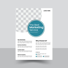 A4 flyer template, modern template, perfect for creative professional business, marketing, business proposal, promotion, advertise, publication, abstract business flyer and creative design