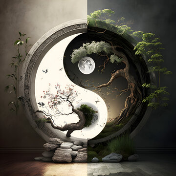 yin yang tree