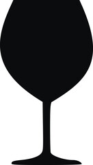 Silhouette of a glass