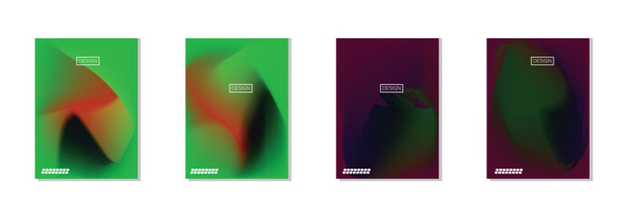 collection of abstract backgrounds with beautiful gradation colors, colorful backgrounds for poster flyer banner backdrop.vertical banner.cool fluid background vector illustration.