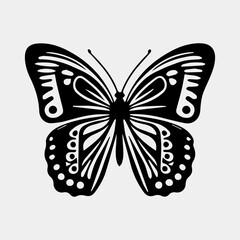 Big butterfly symbol icon. Simple illustration of big butterfly vector icon for web