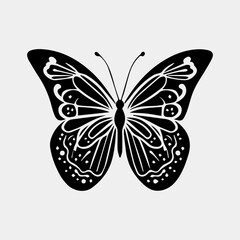 Big butterfly symbol icon. Simple illustration of big butterfly vector icon for web