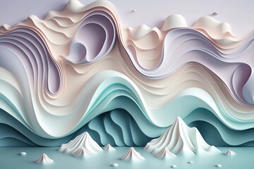 3D abstract background
