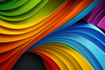 Abstract background with the representative colors of the LGBT community.