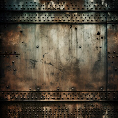 rusty metal background, AI generated