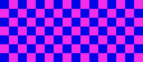 pink and blue checkered pattern background banner
