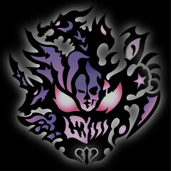 Diablo Nemesis Beyblade logo - obrazy, fototapety, plakaty