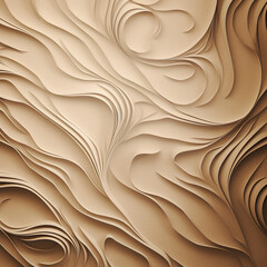 abstract pattern with waves, parchment, AI generated