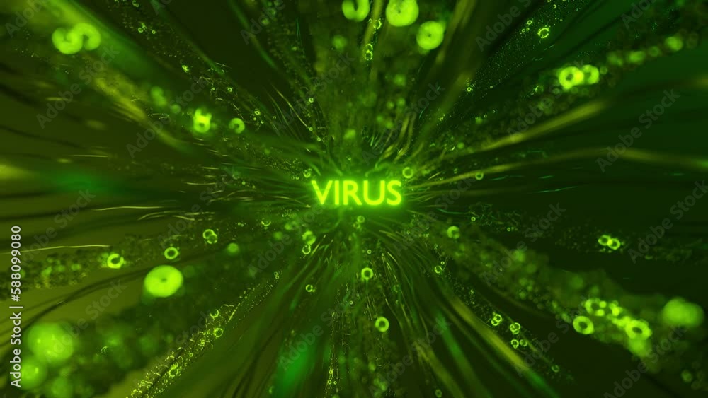 Aufkleber 3d animation virtual neon net with glowing center.