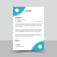  A4 letterhead template vector, design, business template, corporate letterhead design template,Simple And Clean design,Vector illustration.