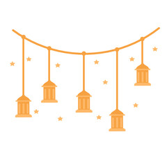 Gold Eid Hanging Decorations