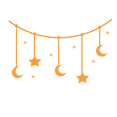 Gold Eid Hanging Decorations