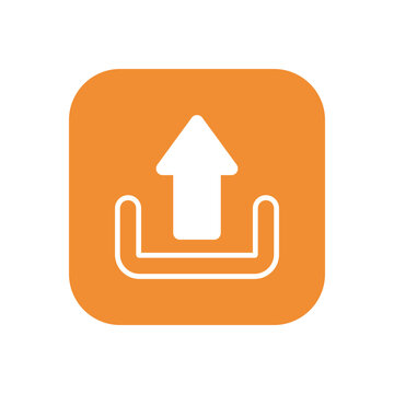 Uplaod icon vector stock.