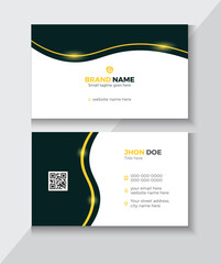 business card design . double sided business card template modern and clean style .