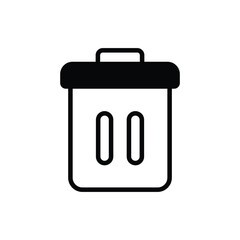 Trash icon vector stock.