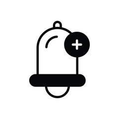 Add Notification icon vector stock.