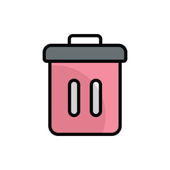 Trash icon vector stock.