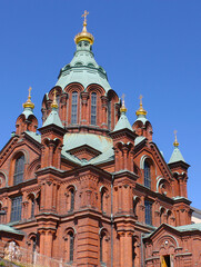 Fototapeta na wymiar Uspenski Cathedral, Helsinki Orthodox Church