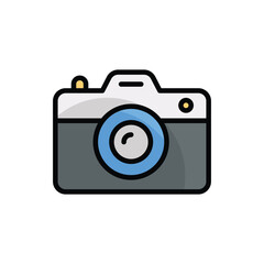 Camera icon vector stock.