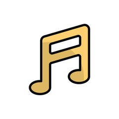 Music icon vector stock.