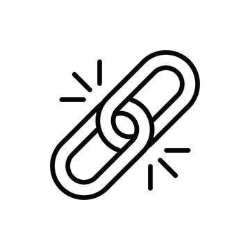 Link icon vector stock.
