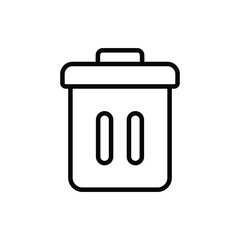 Trash icon vector stock.