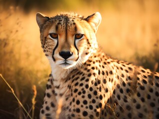 Cheetah in the savanna