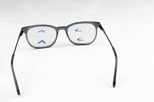 Progressive Lenses for Treating Short and Long-Distance Visual Impairment in a Single Lens, Isolated on a White Background