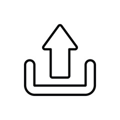 Uplaod icon vector stock.