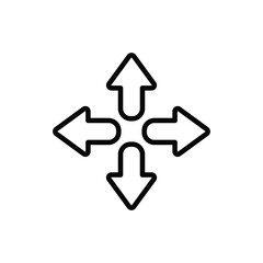 Arrows icon vector stock.