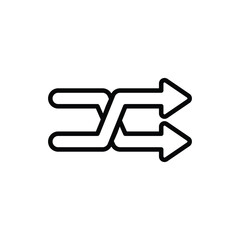 Arrow icon vector stock.