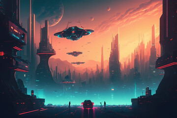 Futuristic town