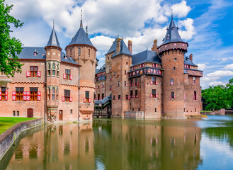 De Haar castle and park near Utrecht, Netherlands