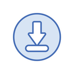 Downlaod icon vector stock.